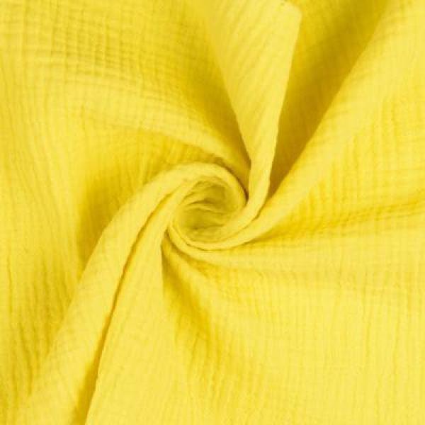 Musselin - Double Gauze -  Uni Gelb